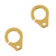 DQ metal charm handcuffs 15x12mm Gold